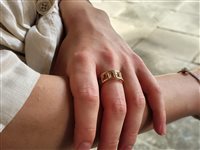 Vicenza - Piazzetta Palladio 2 - Ringe Loving Palladio  2D in Gelbgold 20G-X-15 SERLIANA - 20G-X-15 SERLIANA
